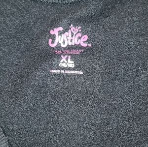 Justice Blk sweatshirt...never worn